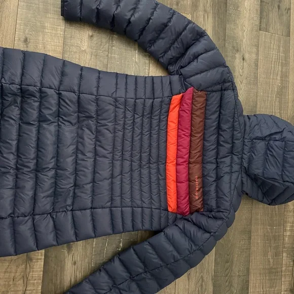 NWOT Cotopaxi Women's Fuego Long Puffer Jacket with Red and Brown XS - Picture 4 of 4